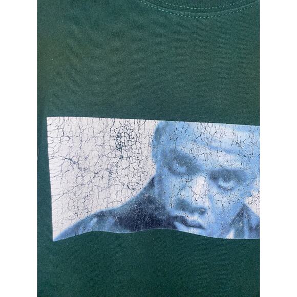 Vintage Jay Z Shirt Box Logo Rap Rapper Green Tee Jay-Z VTG 1990s 90s 2XL - Picture 3 of 9
